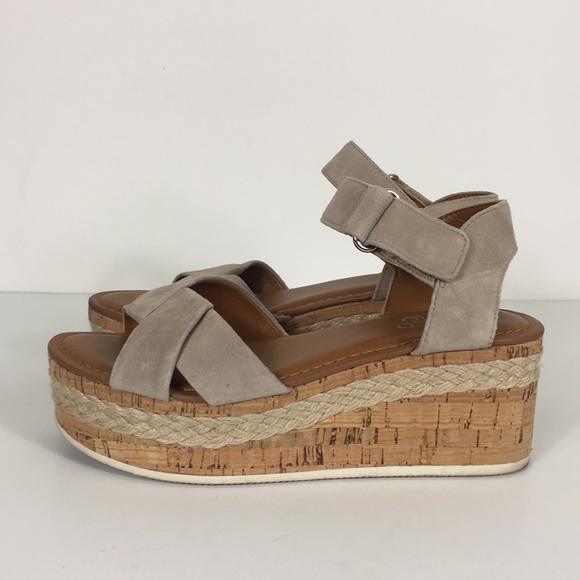Franco Sarto Shoes - Franco Sarto Leather Nelly Espadrille Sandals